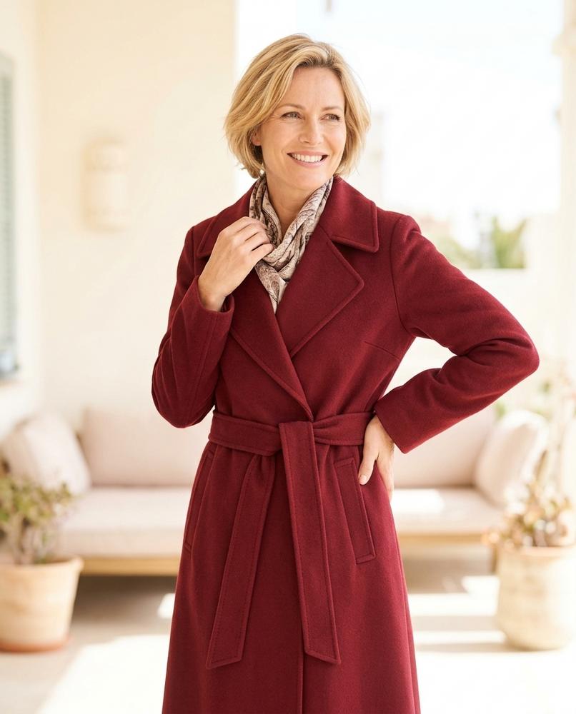 ExpressOutlet24 - Zavel | Belted Wool Coat Women