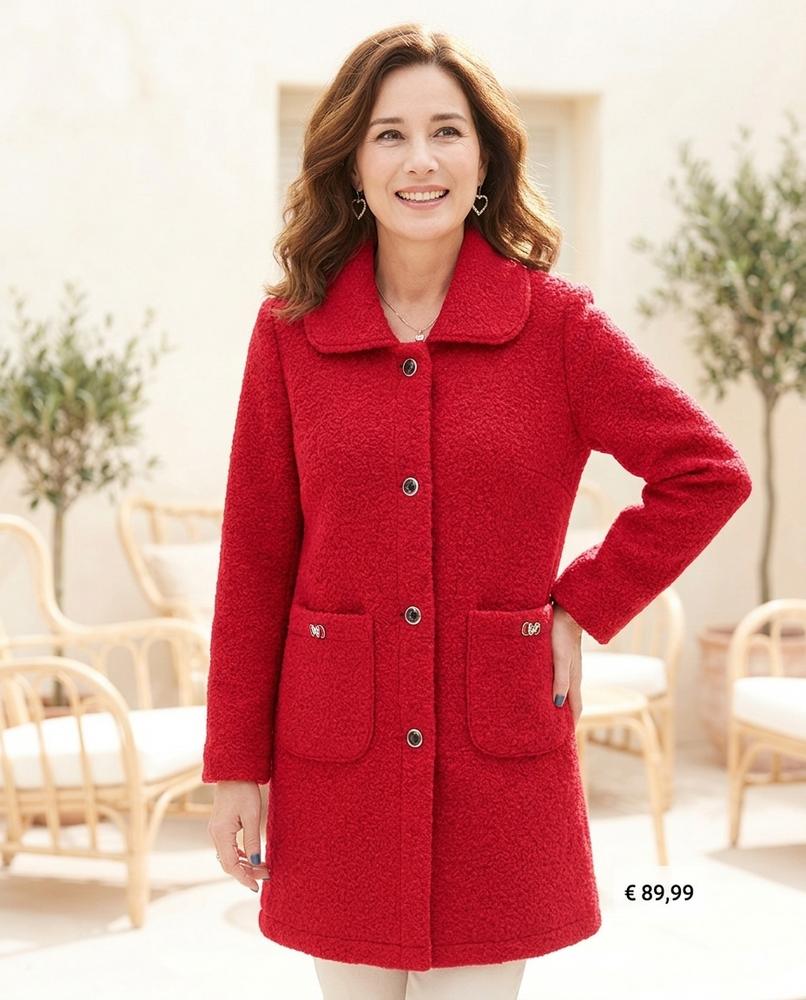 ExpressOutlet24 - Tiren | Textured Button-Up Coat Women
