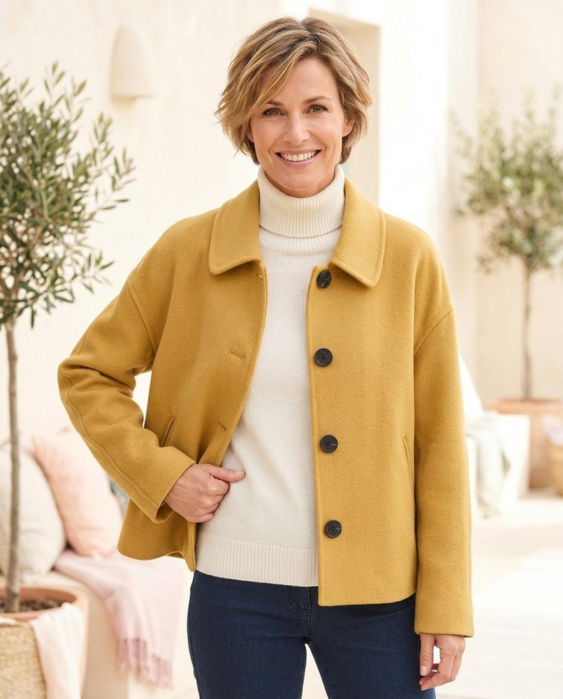 ExpressOutlet24 - Kesan | Wool Single-Breasted Jacket Women