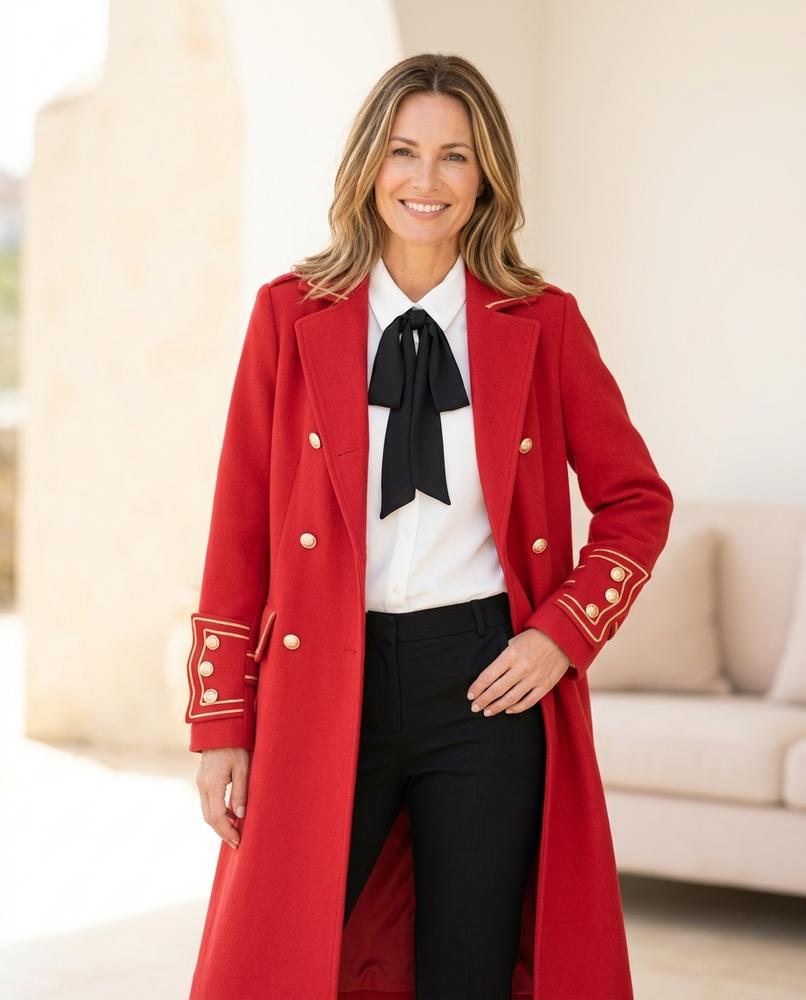 ExpressOutlet24 - Noran | Double-Breasted Embellished Coat Women