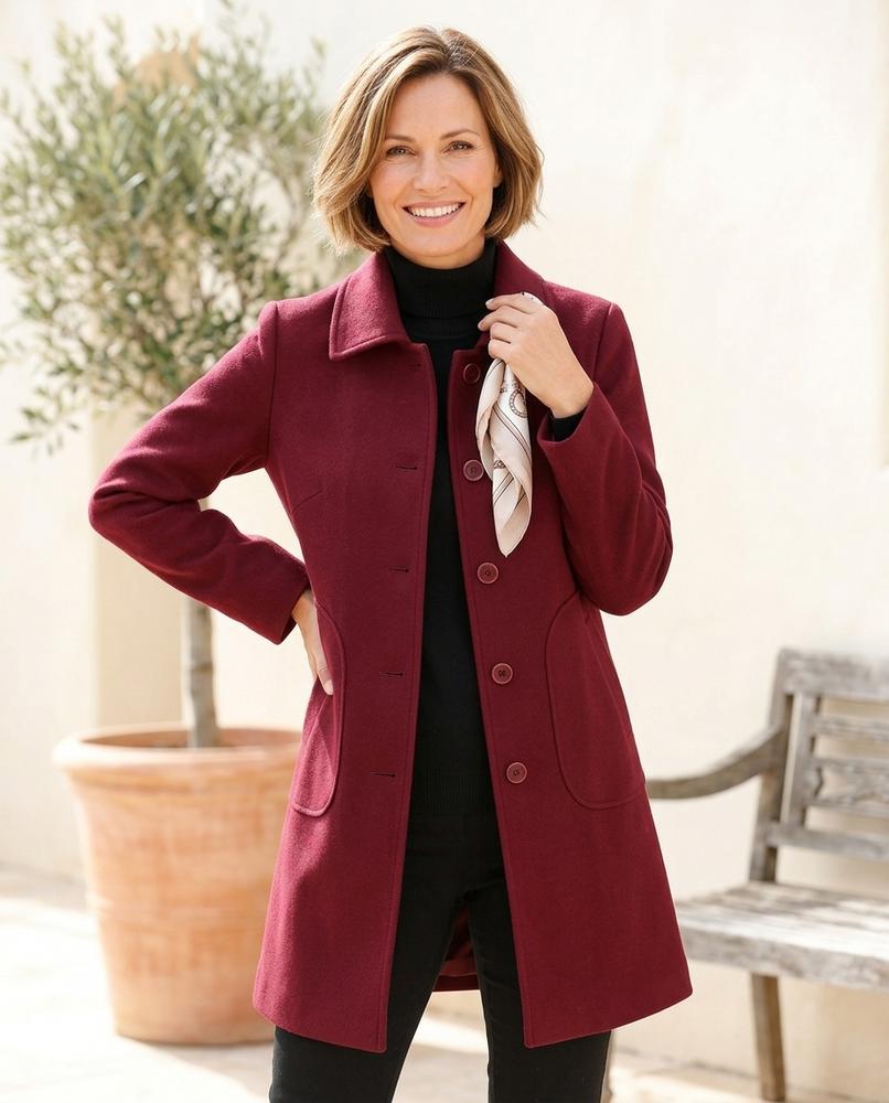 ExpressOutlet24 - Nelar | Single-Breasted Collared Coat Women