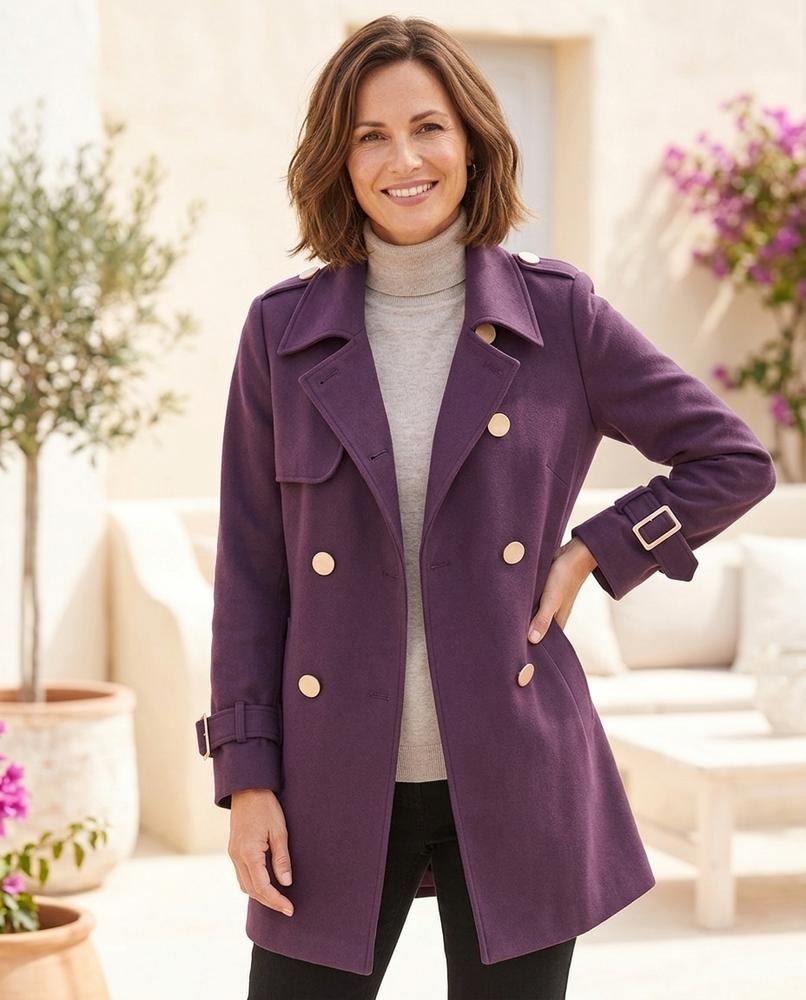 ExpressOutlet24 - Ketal | Double-Breasted Tailored Coat Women