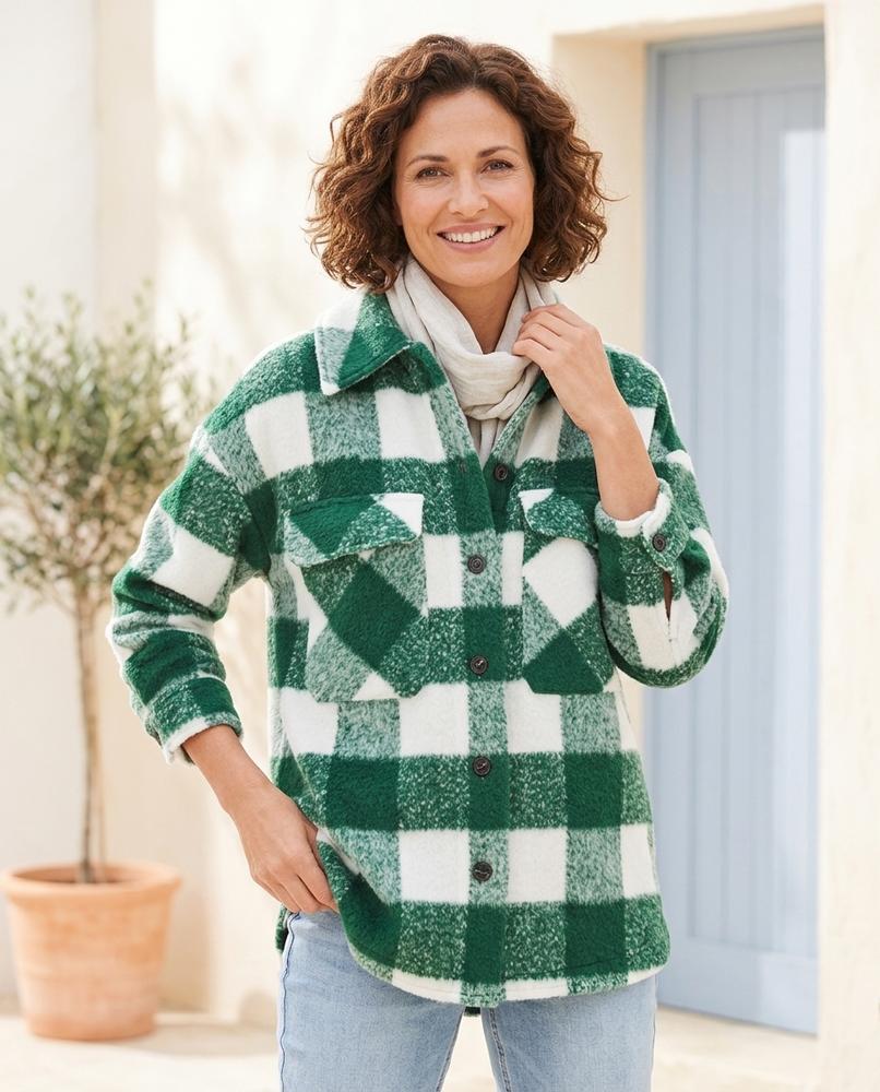 ExpressOutlet24 - Zanav | Checked Textured Jacket Women
