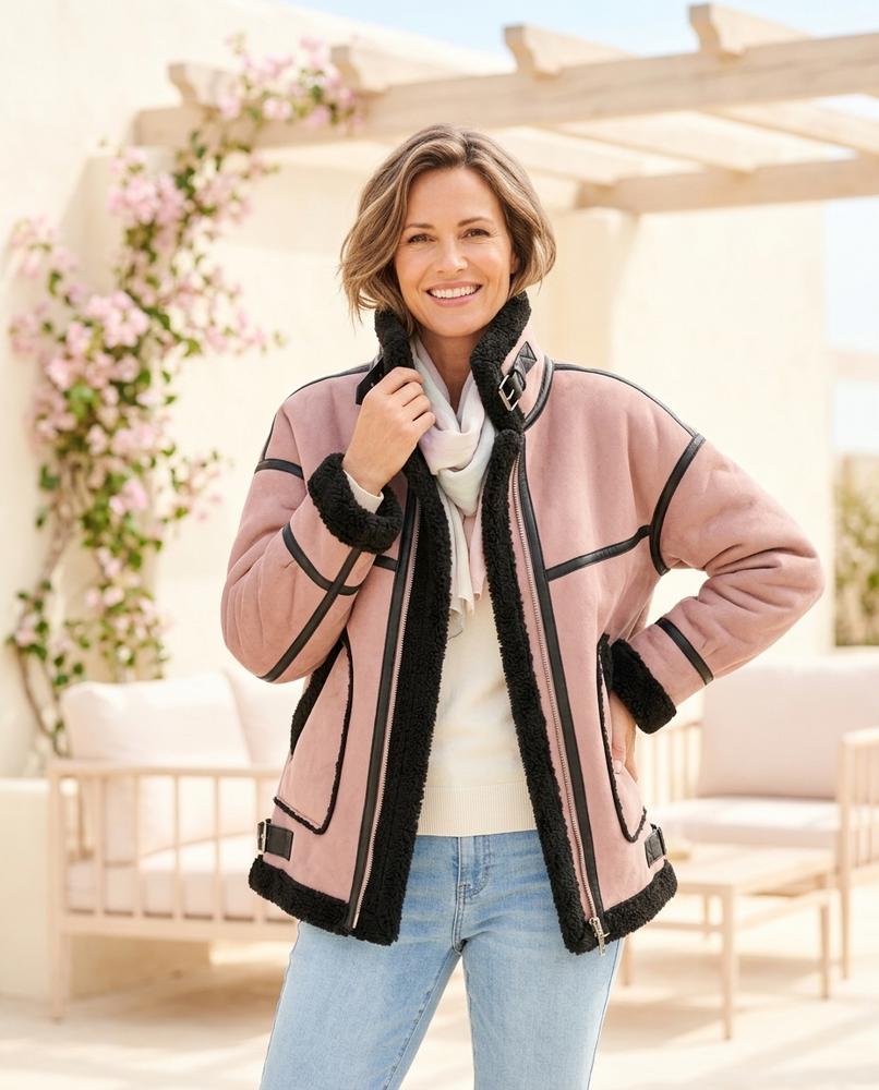 ExpressOutlet24 - Lysol | Sherpa-Lined Contrast-Trim Jacket Women