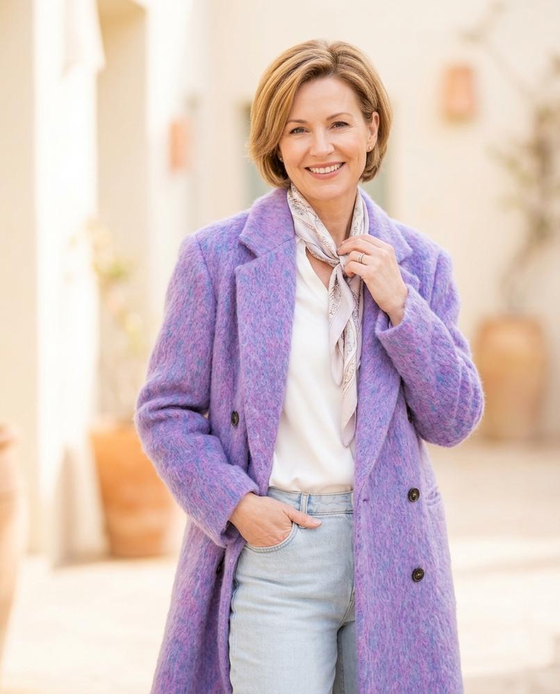 ExpressOutlet24 - Kasel | Textured Double-Breasted Coat Women