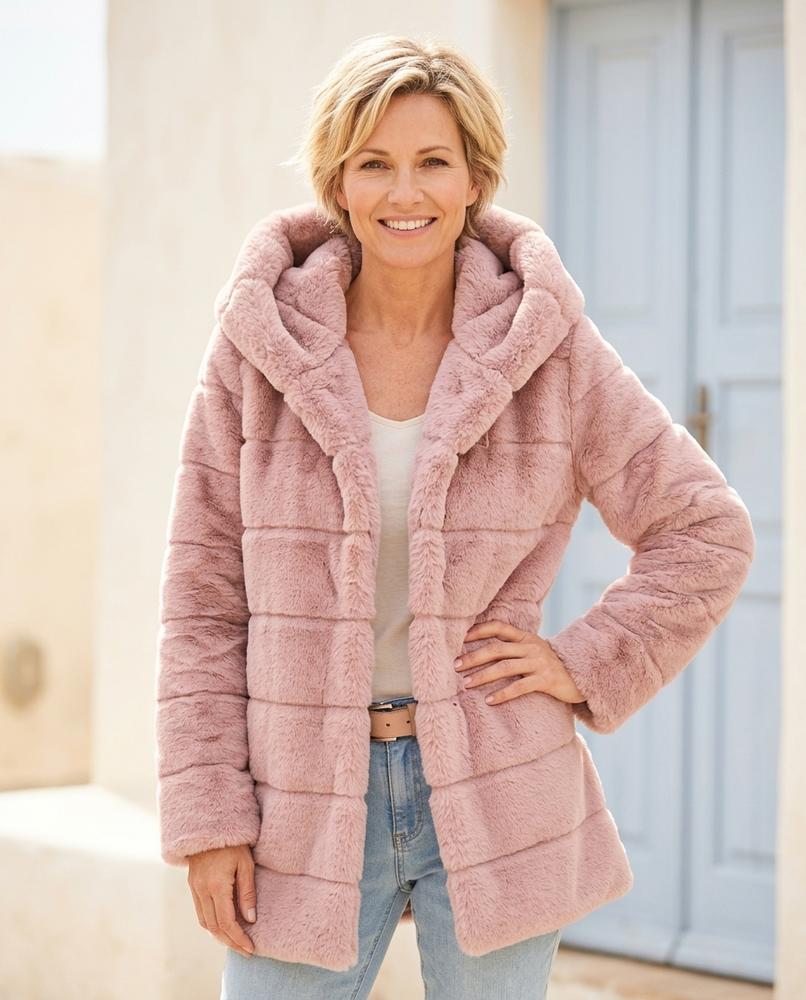 ExpressOutlet24 - Ketor | Faux Fur Hooded Coat Women