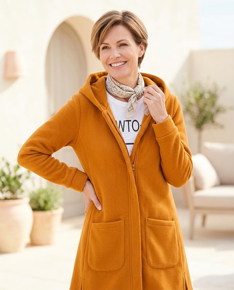 ExpressOutlet24 - Cadar | Hooded Zip-Up Coat Women