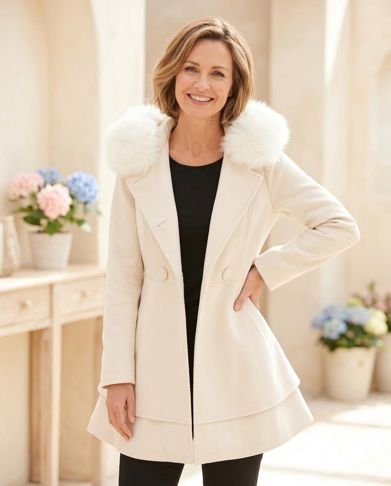 ExpressOutlet24 - Zarel | Hooded Buttoned Coat Women