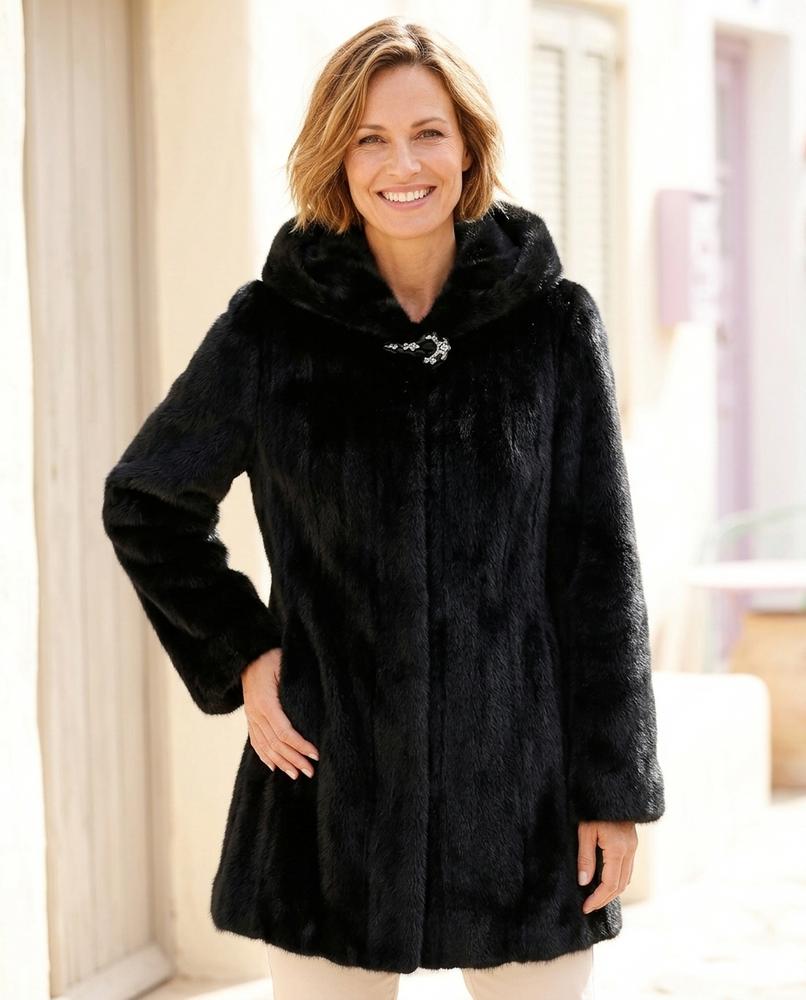 ExpressOutlet24 - Coser | Faux Fur Hooded Coat Women
