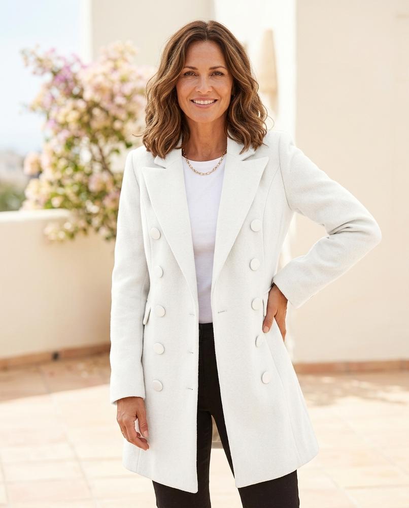 ExpressOutlet24 - Lovel | Double-Breasted Tailored Coat Women