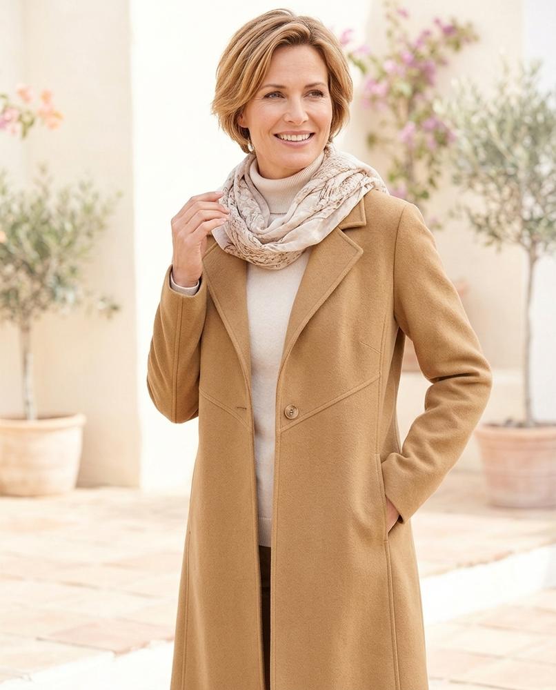 ExpressOutlet24 - Nomel | Wool-Blend Notched Lapel Coat Women