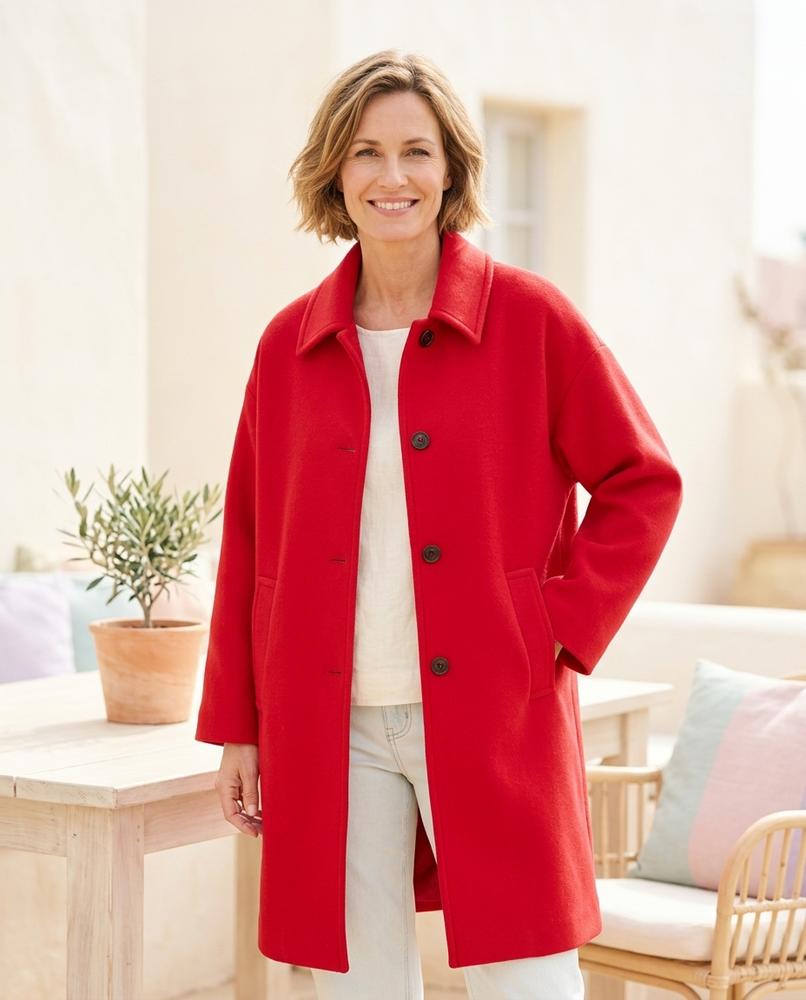 ExpressOutlet24 - Neven | Single-Breasted Button-Front Coat Women