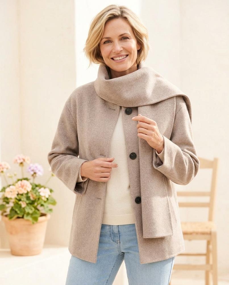 ExpressOutlet24 - Vimir | Felted Button-Up Coat Women