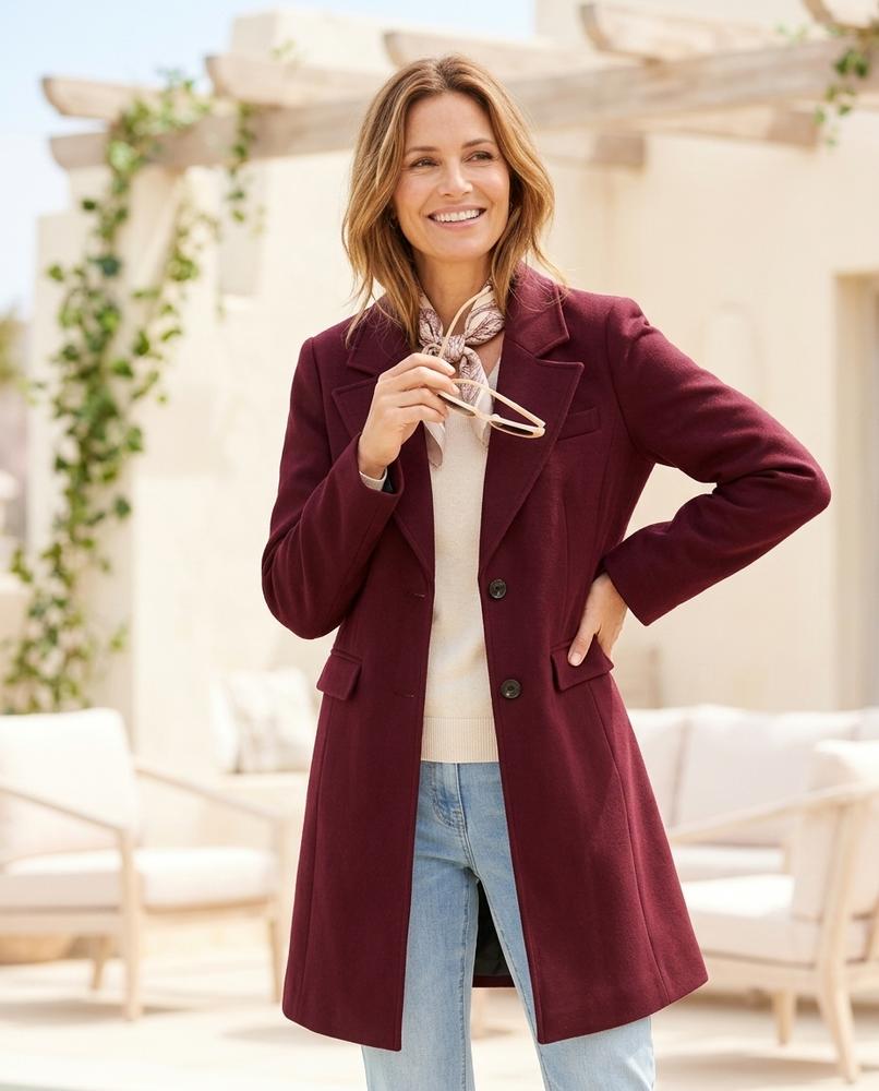ExpressOutlet24 - Nolom | Single-Breasted Lined Coat Women