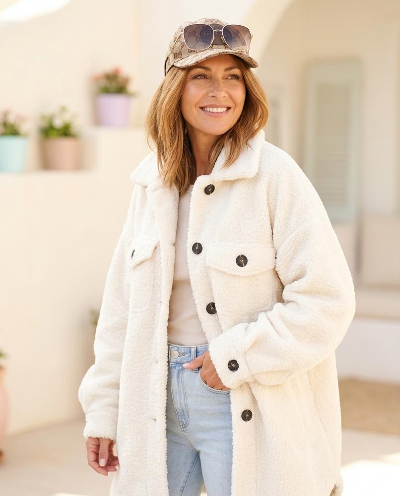 ExpressOutlet24 - Elral | Textured Button-Up Jacket Women