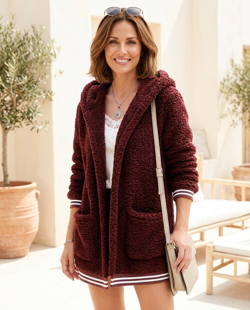 ExpressOutlet24 - Ratir | Hooded Plush Jacket Women