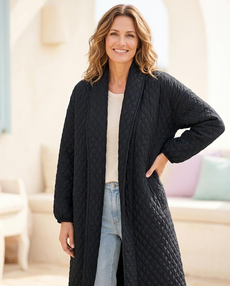 ExpressOutlet24 - Lyhal | Quilted Longline Coat Women