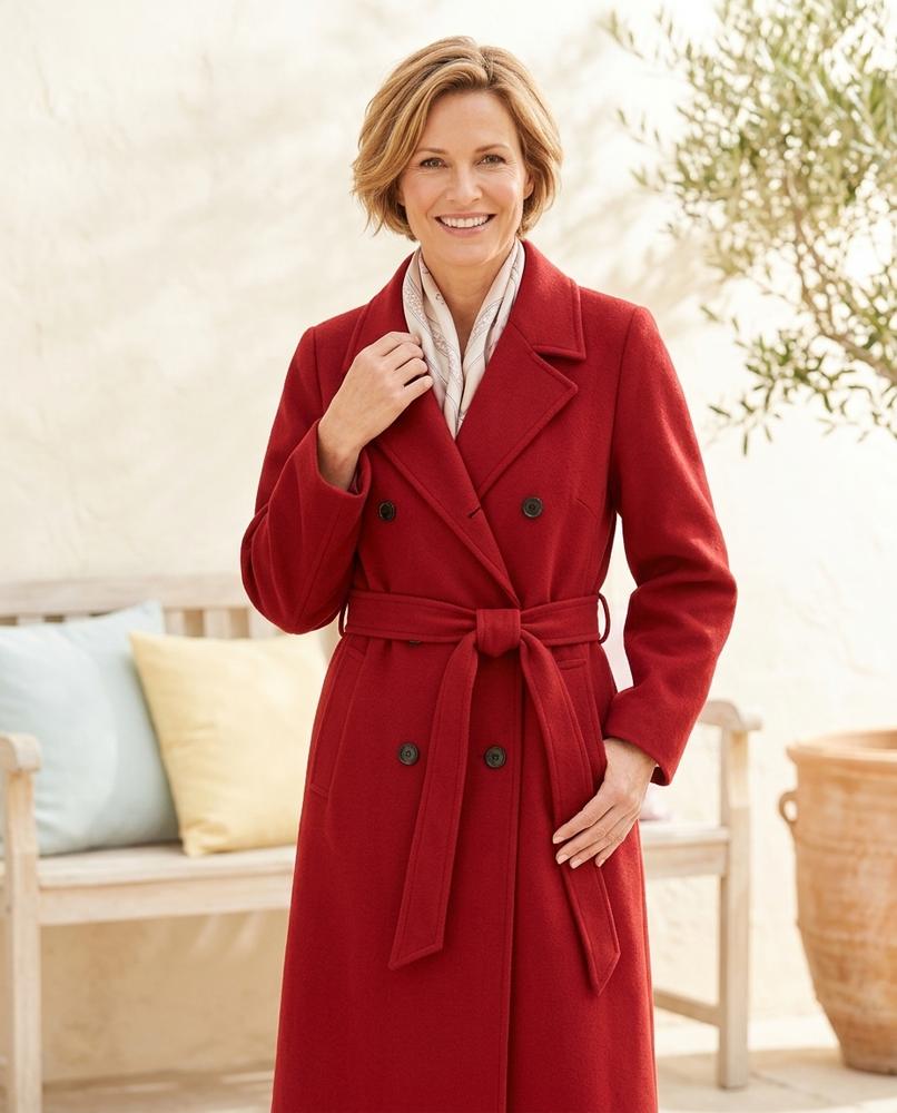 ExpressOutlet24 - Kelar | Belted Wrap-Style Coat Women