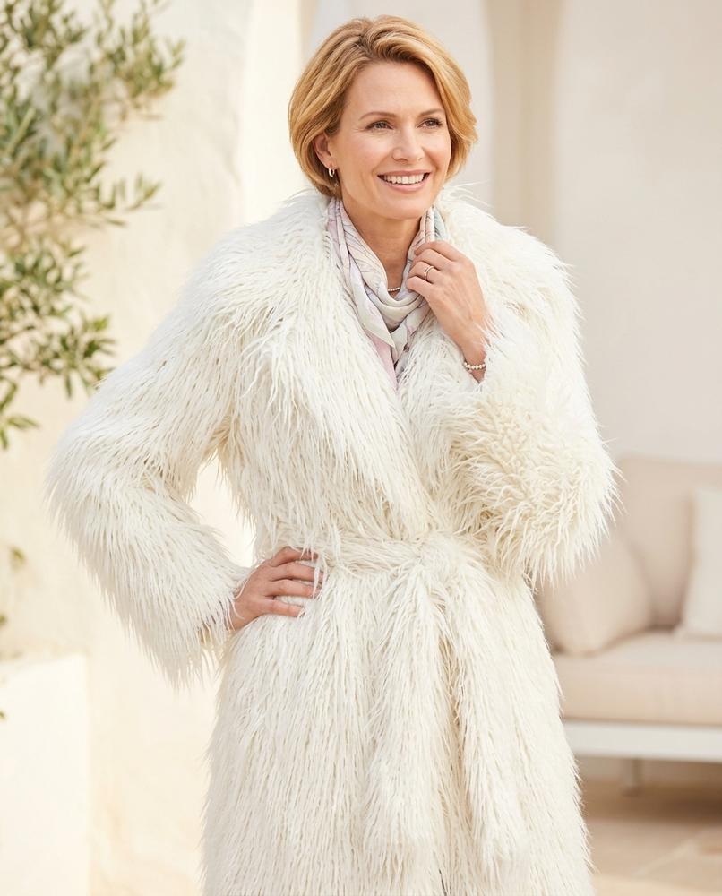 ExpressOutlet24 - Selom | Shaggy Open-Front Coat Women