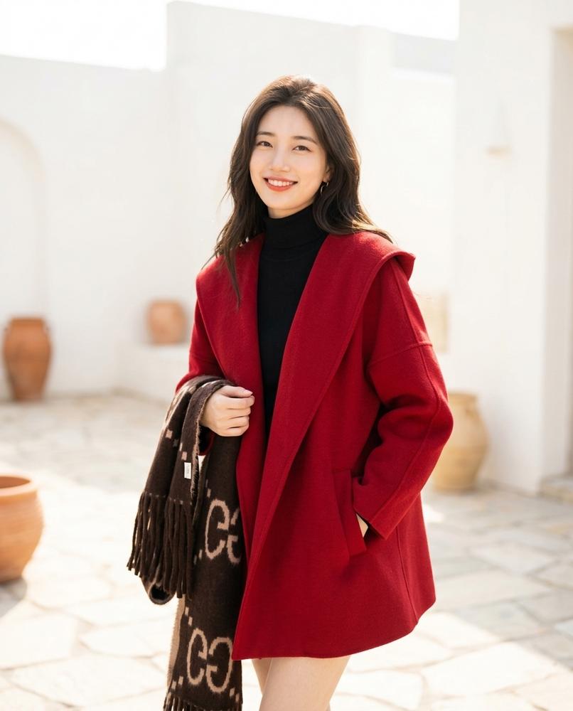 ExpressOutlet24 - Talar | Hooded Belted Coat Women
