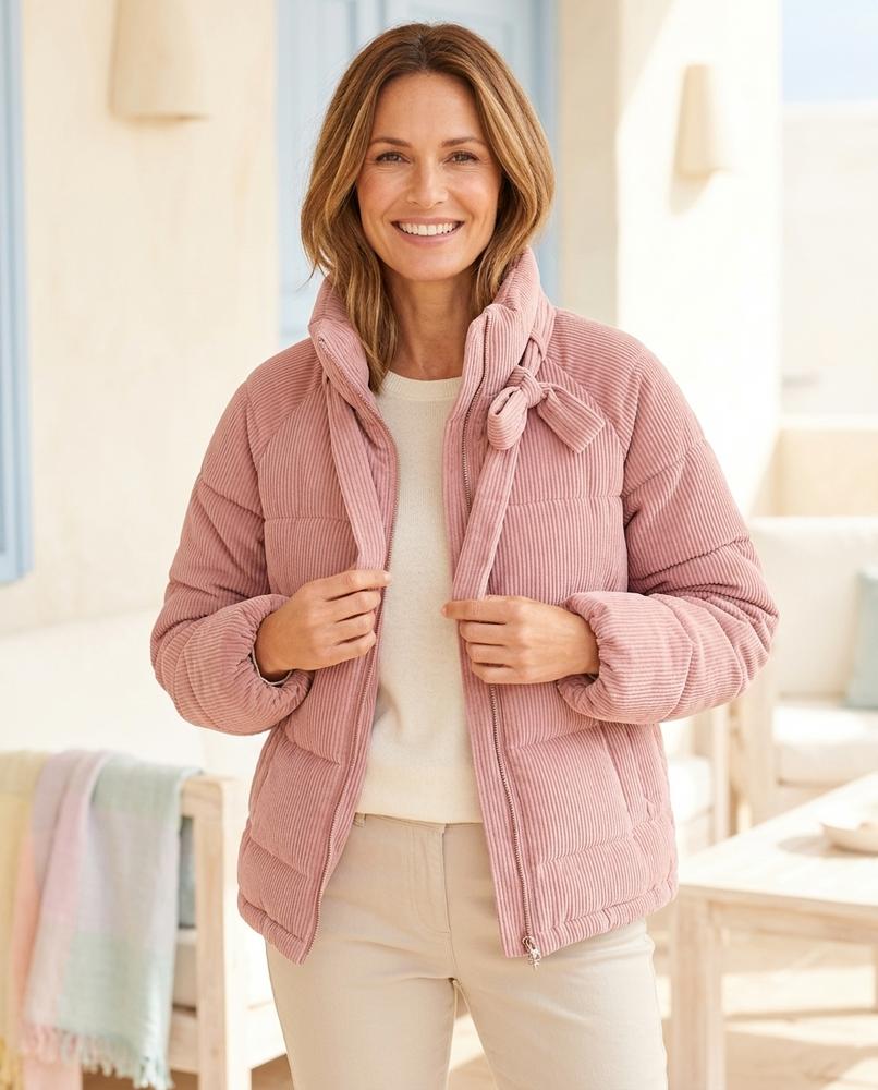 ExpressOutlet24 - Aarom | Padded Corduroy Jacket Women