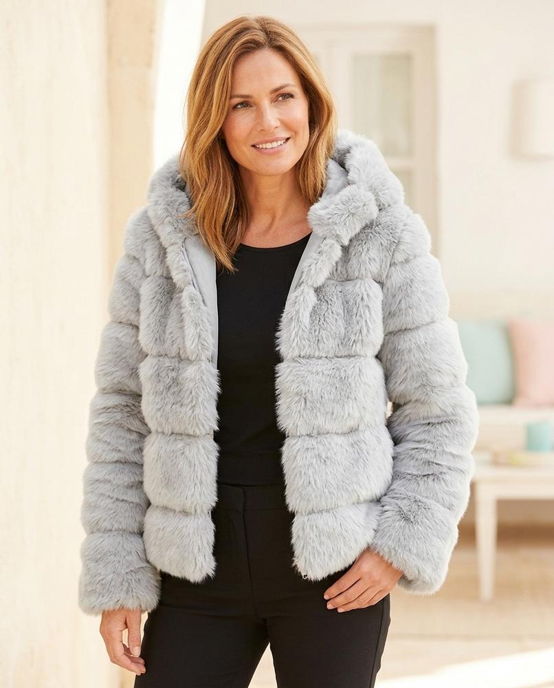 ExpressOutlet24 - Revek | Faux Fur Hooded Jacket Women