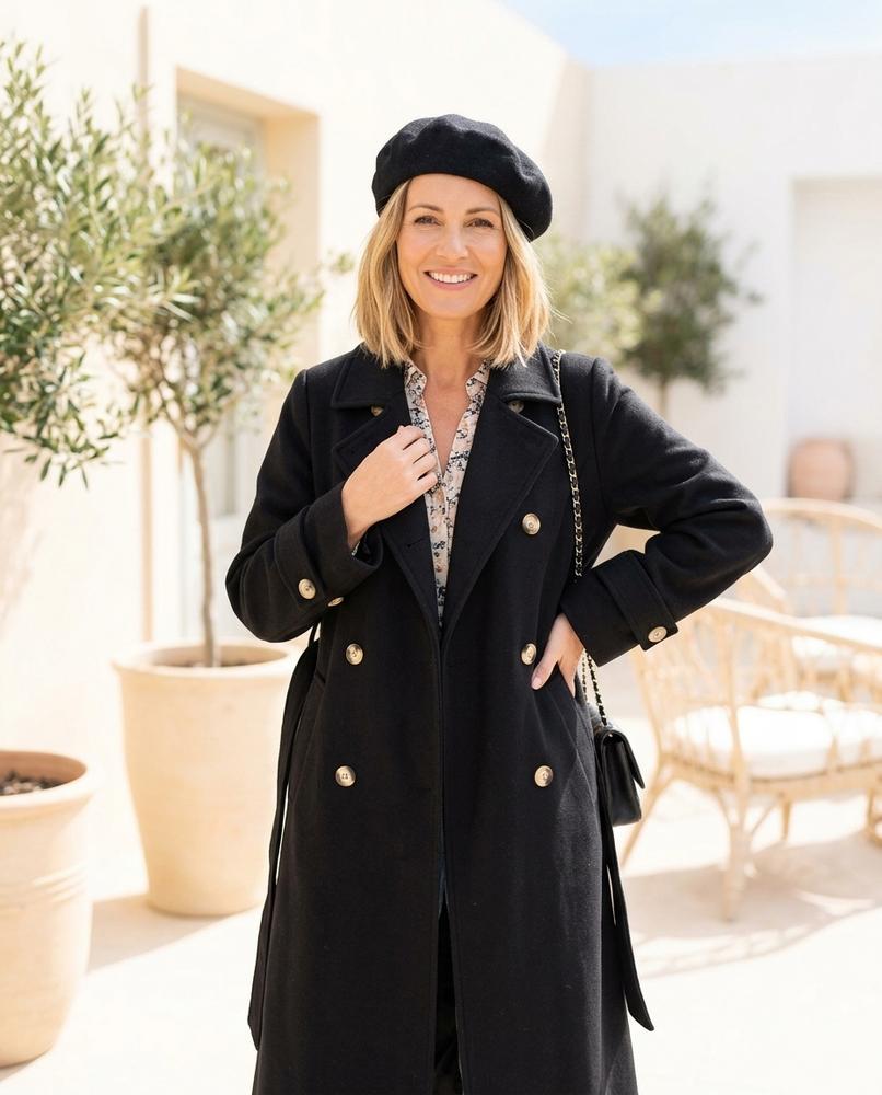 ExpressOutlet24 - Vegik | Double-Breasted Belted Coat Women
