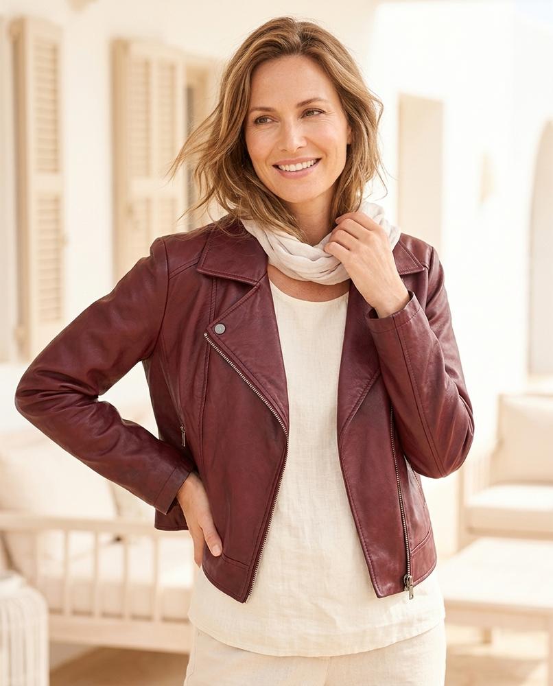 ExpressOutlet24 - Mirar | Asymmetrical Leather Jacket Women