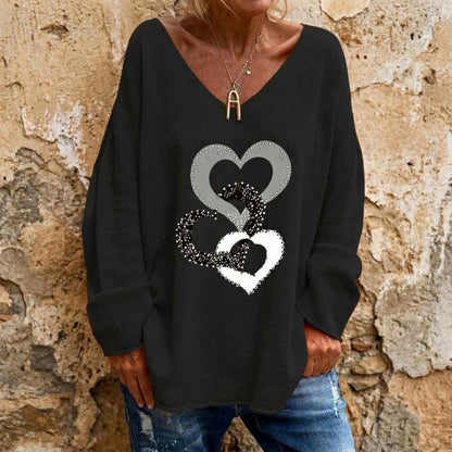 ExpressOutlet24 - Talen | V-Neck Loose-Fit Sweater Women
