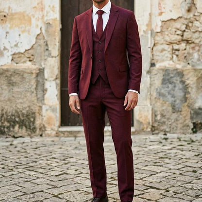 ExpressOutlet24 - Loven | Slim Fit Three-Piece Suit Men