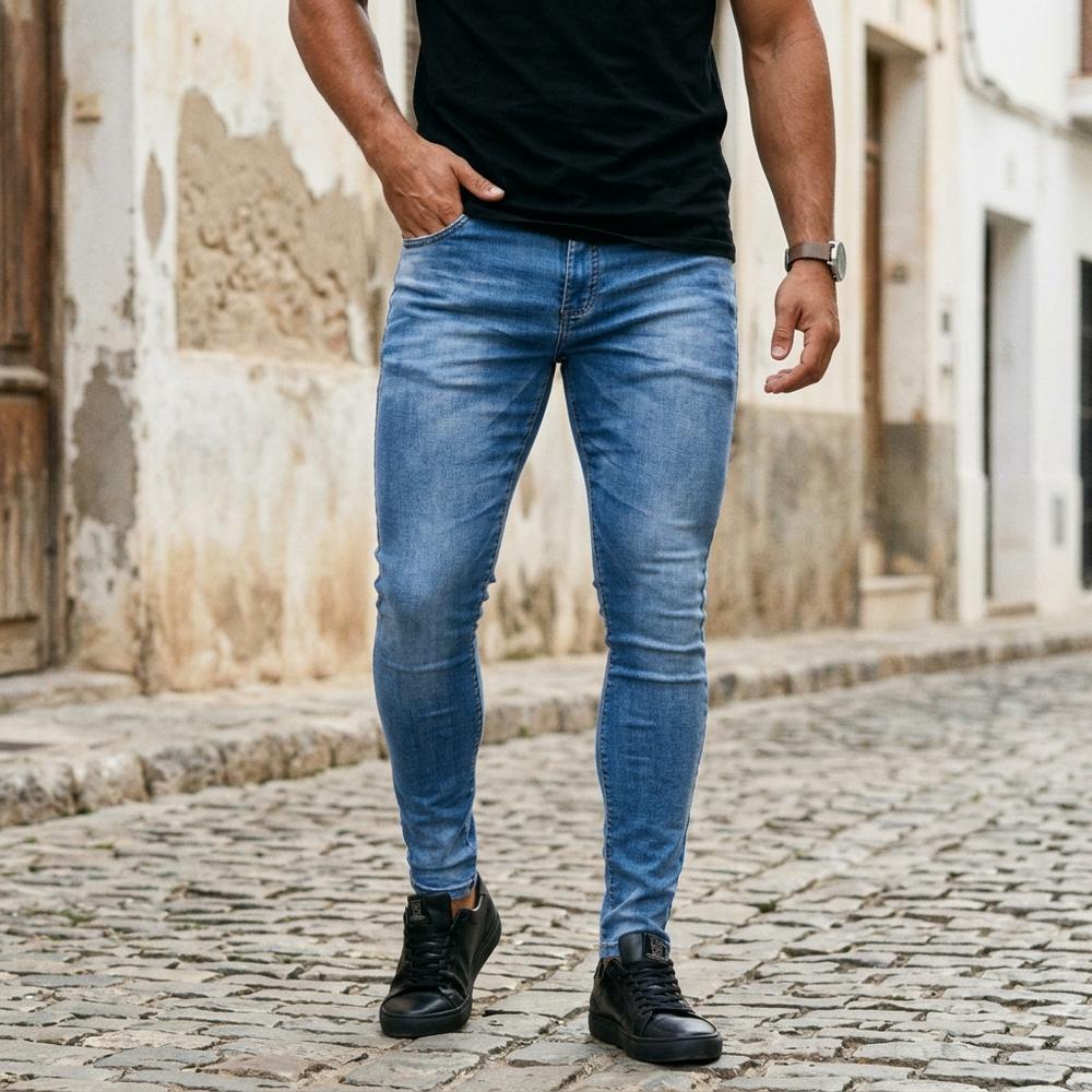 ExpressOutlet24 - Elhal | Slim-Fit Washed Pants Men