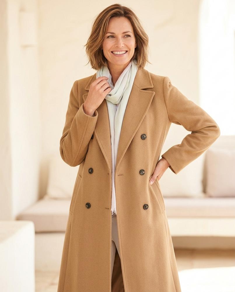 ExpressOutlet24 - Alvin | Double-Breasted Longline Coat Women