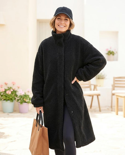 ExpressOutlet24 - Ninal | Plush Longline Coat Women