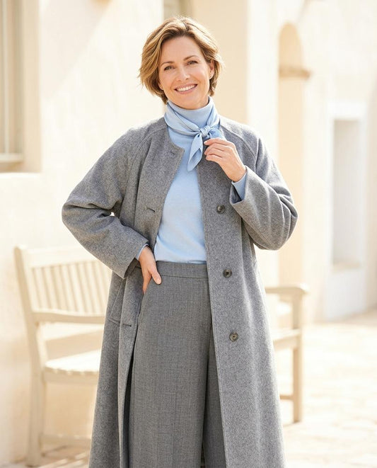 ExpressOutlet24 - Lyser | Collarless Single-Breasted Coat Women