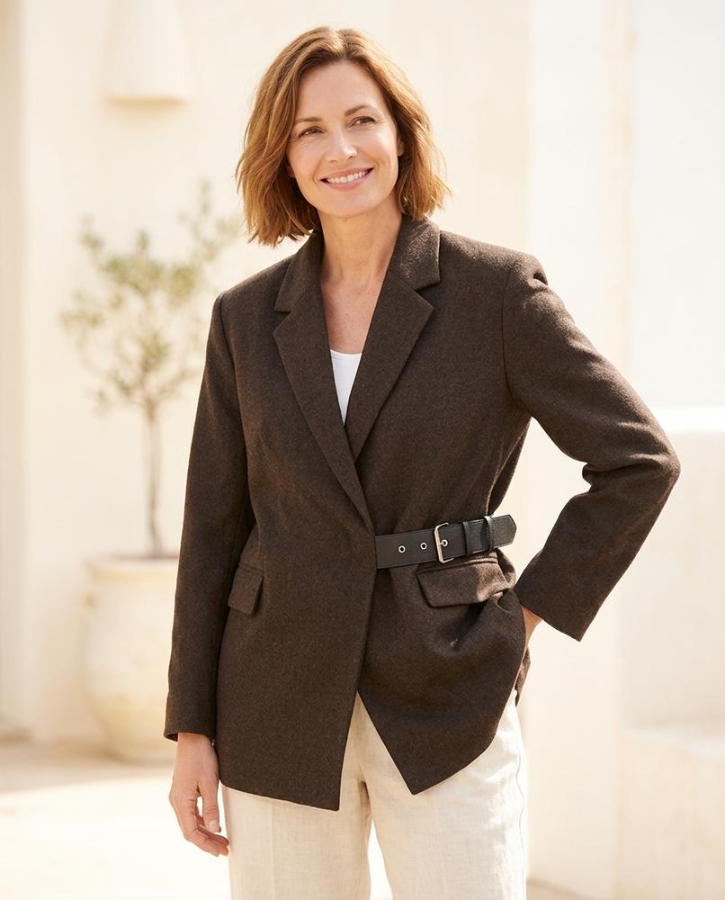 ExpressOutlet24 - Mivan | Belted Wool-Blend Blazer Women