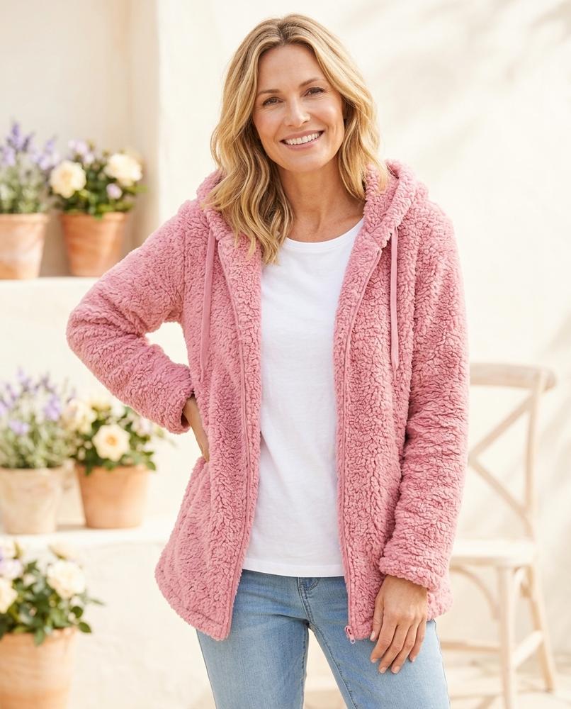 ExpressOutlet24 - Mimir | Hooded Plush Jacket Women
