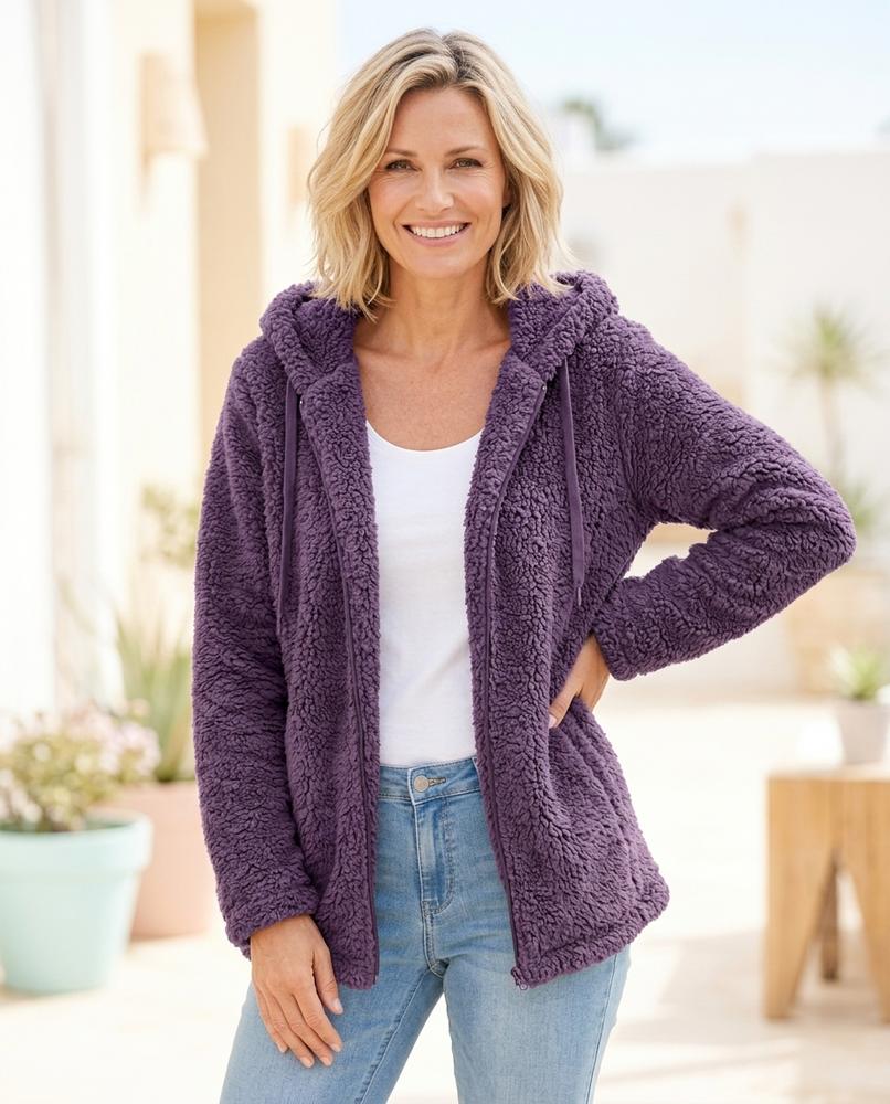 ExpressOutlet24 - Mimir | Hooded Plush Jacket Women