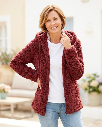 ExpressOutlet24 - Mimir | Hooded Plush Jacket Women