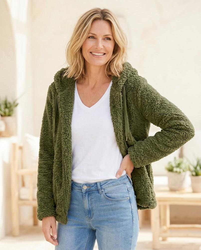 ExpressOutlet24 - Mimir | Hooded Plush Jacket Women