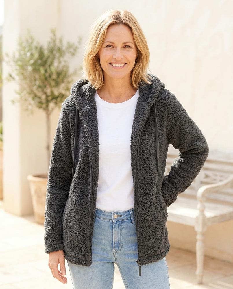 ExpressOutlet24 - Mimir | Hooded Plush Jacket Women