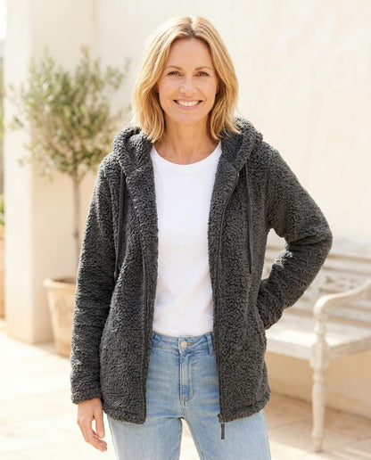 ExpressOutlet24 - Mimir | Hooded Plush Jacket Women