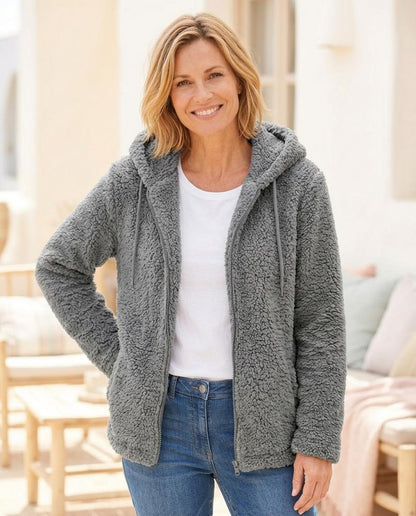 ExpressOutlet24 - Mimir | Hooded Plush Jacket Women