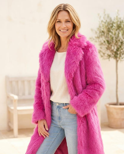 ExpressOutlet24 - Rivin | Faux Fur Open-Front Coat Women