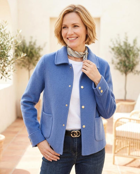 ExpressOutlet24 - Lolin | Wool Button-Up Jacket Women