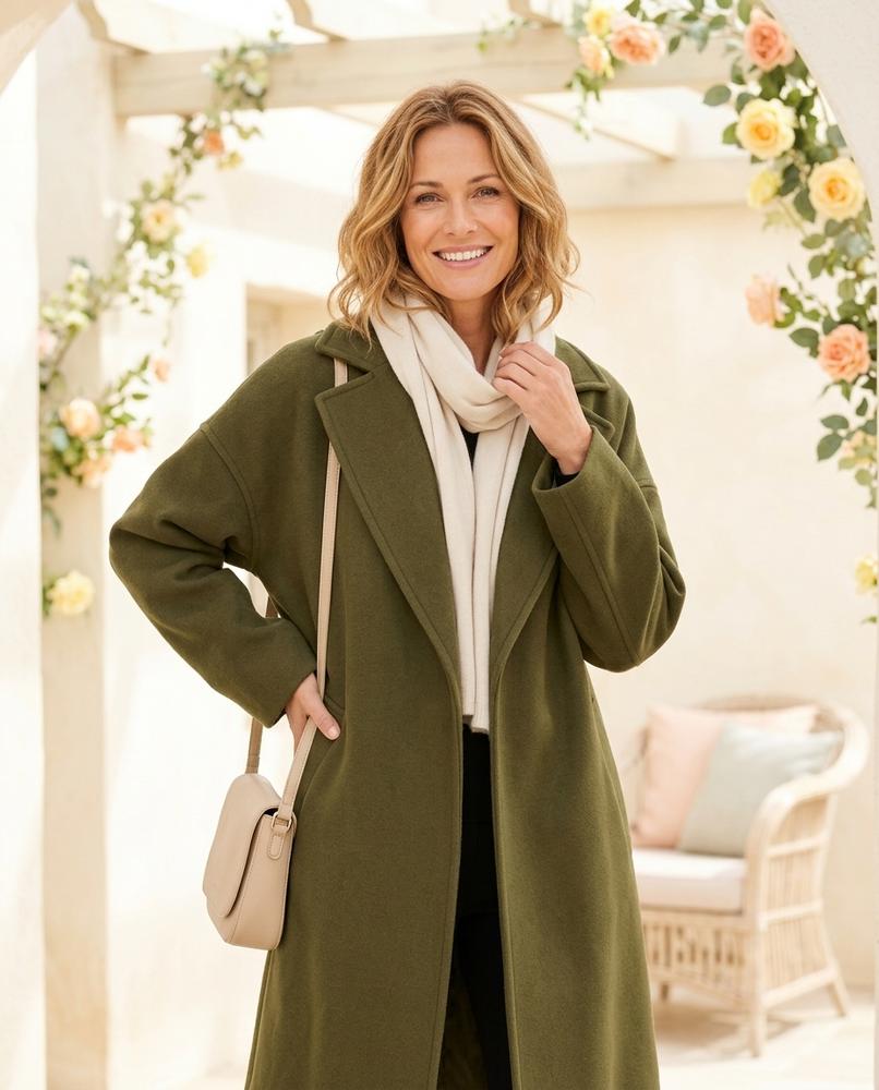 ExpressOutlet24 - Yotal | Oversized Lapel Collar Coat Women