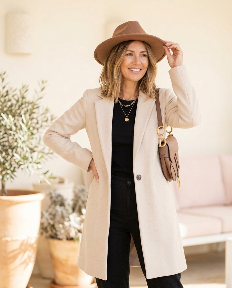ExpressOutlet24 - Sesin | Single-Breasted Tailored Coat Women
