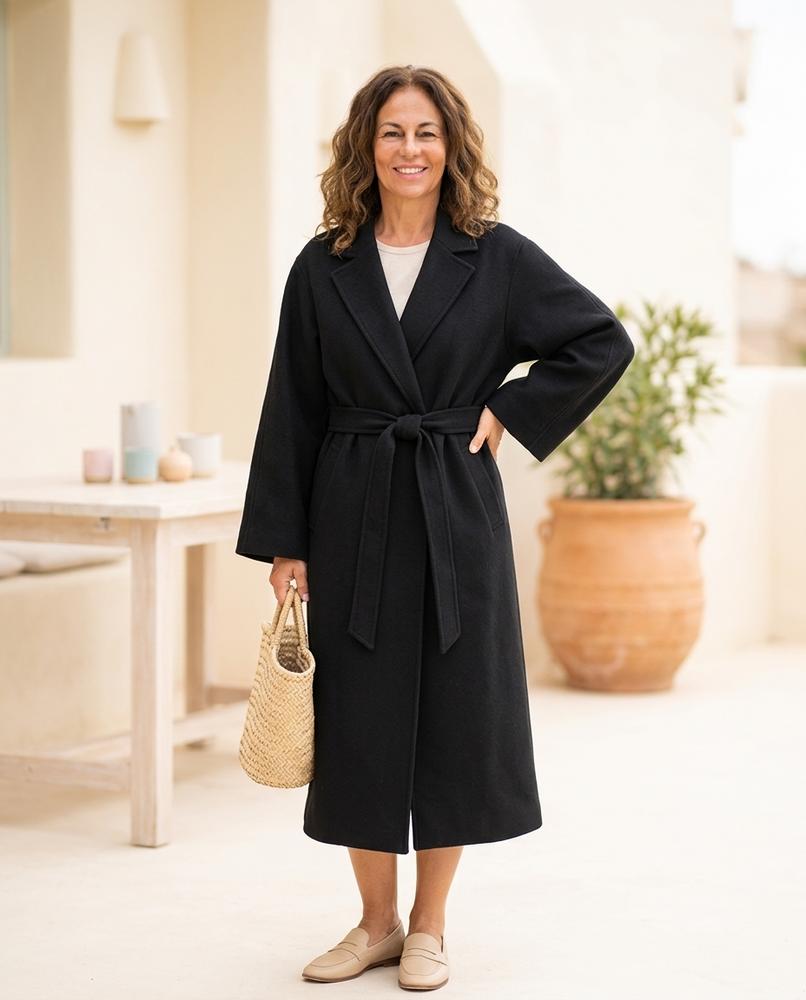 ExpressOutlet24 - Selen | Belted Longline Coat Women