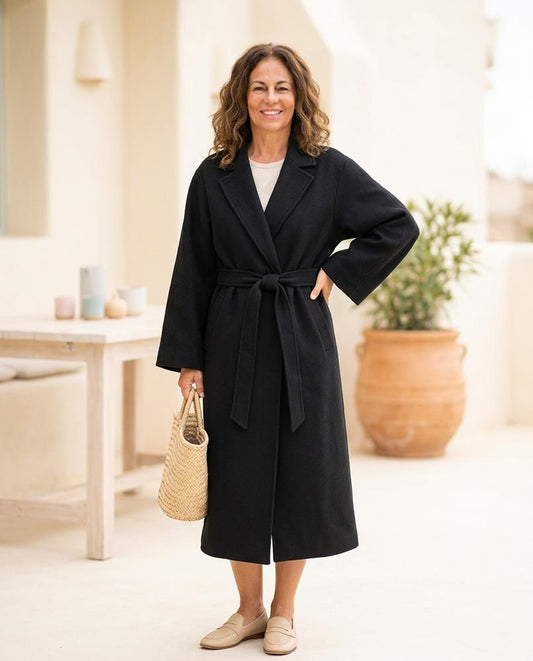 ExpressOutlet24 - Selen | Belted Longline Coat Women