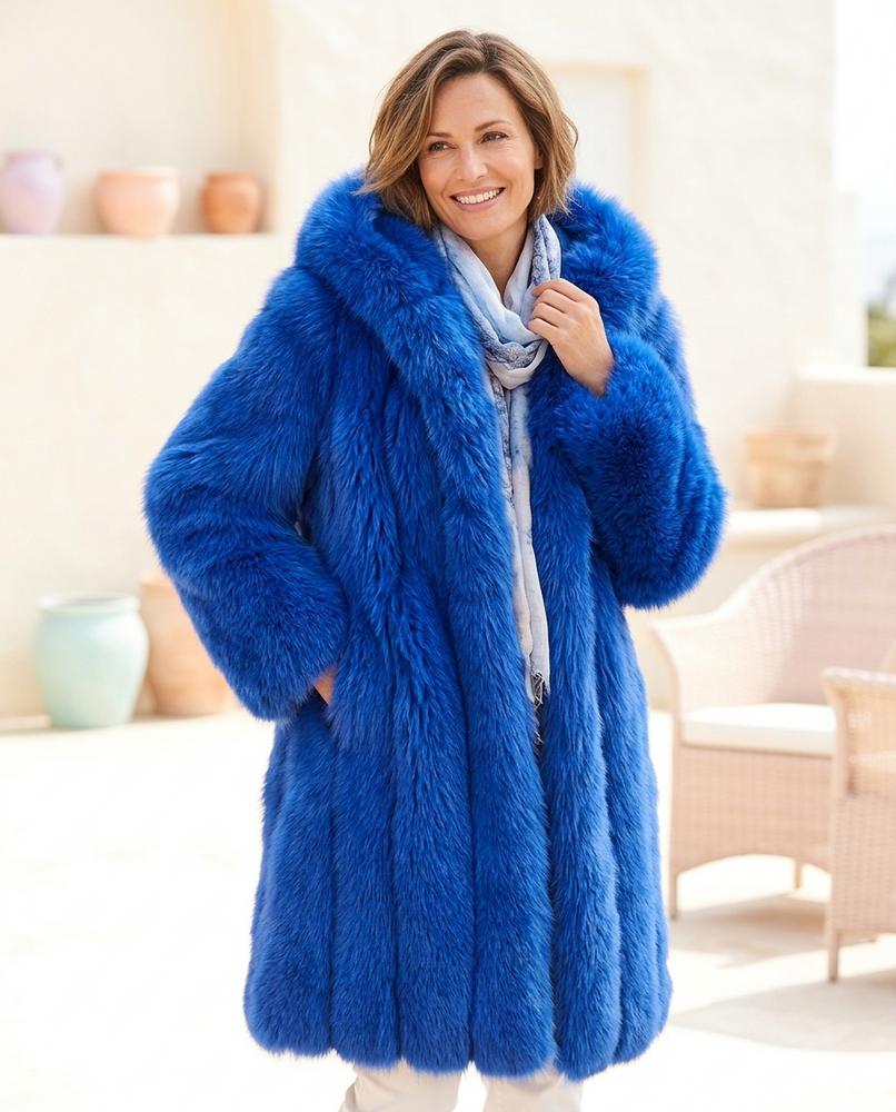 ExpressOutlet24 - Coken | Hooded Faux Fur Coat Women
