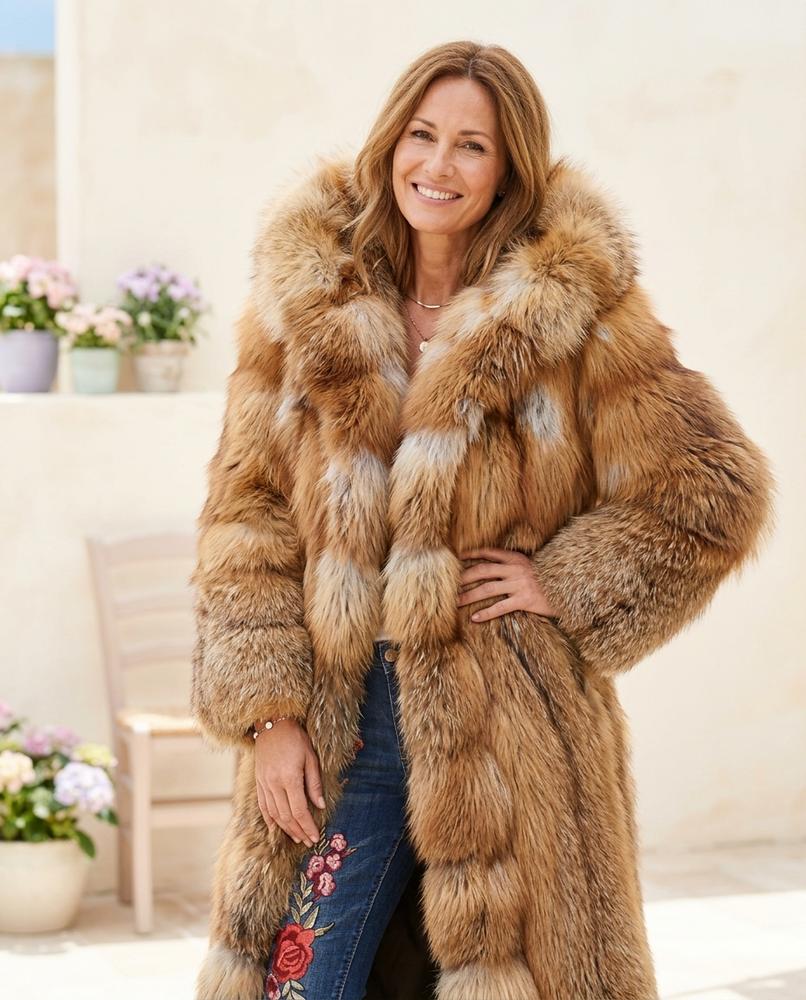 ExpressOutlet24 - Coken | Hooded Faux Fur Coat Women
